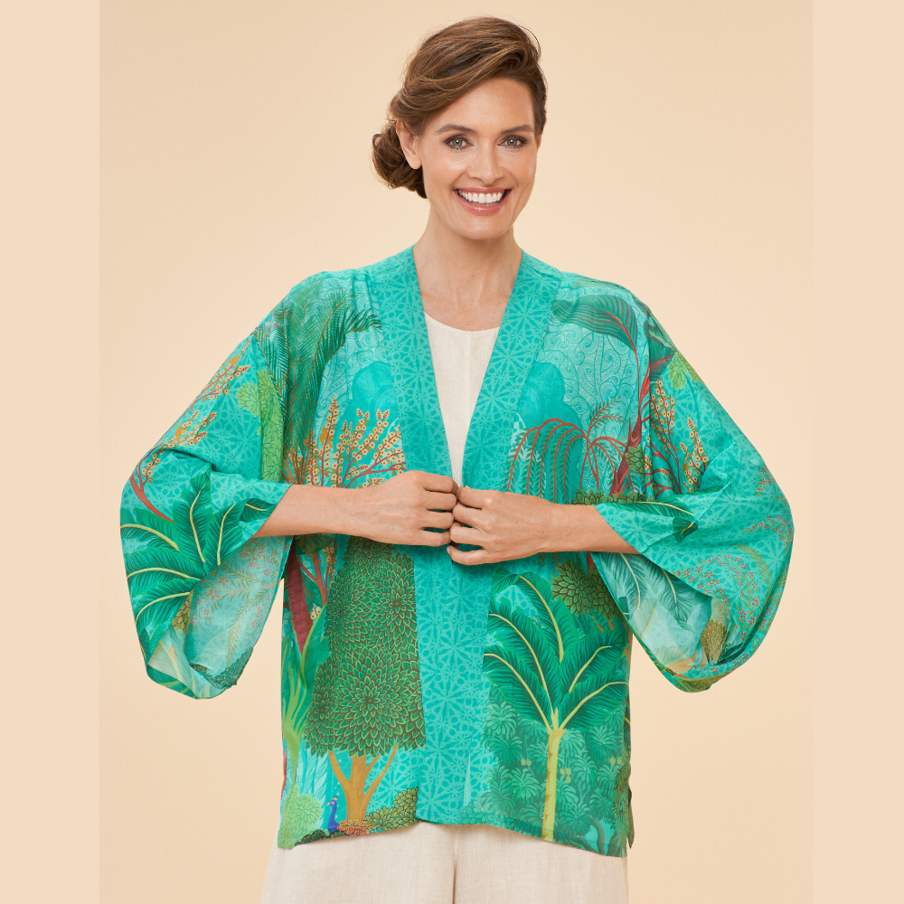 Ladies Kimono Jacket Secret Paradise By Powder Design PKJ49 SS24