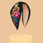 Ladies Embroidered Velvet Headband Perfect Gift by Powder Design
