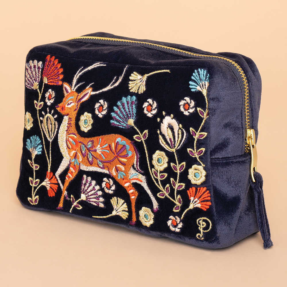 Ladies Velvet Make-up Bag Perfect Gift by Powder Design