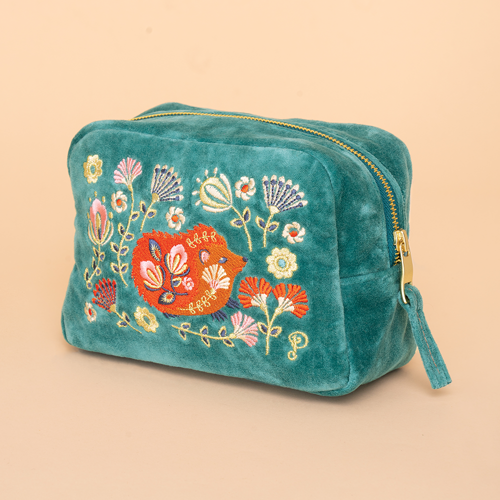 Ladies Velvet Make-up Bag Perfect Gift by Powder Design