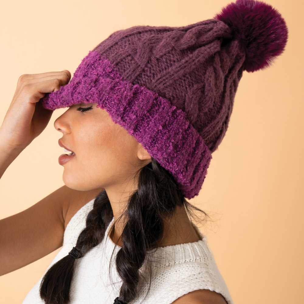 Ladies Freya Pompom Hat Perfect Gift By Powder Design