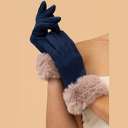 Ladies Bettina Faux Suede Gloves Perfect Gift by Powder Design