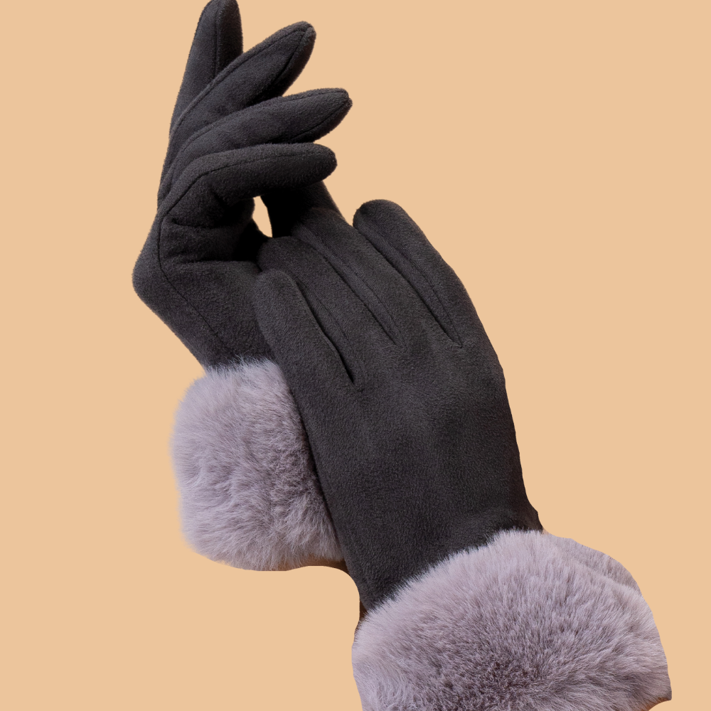 Ladies Bettina Faux Suede Gloves Perfect Gift by Powder Design AW23