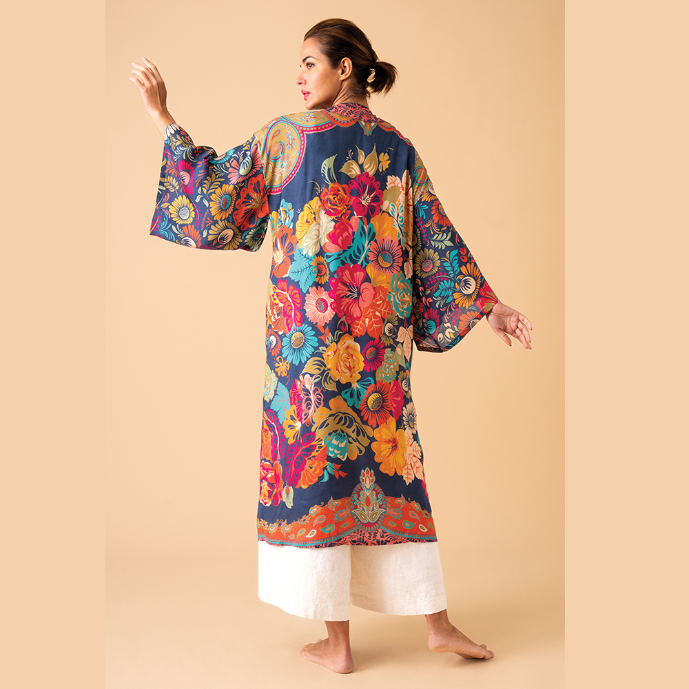 Ladies Long Kimono Gown Perfect Gift By Powder Design AW23