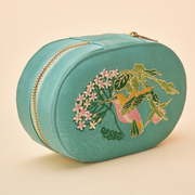 Ladies Oval Jewellery Box Hummingbird By Powder Design OJBX SS24