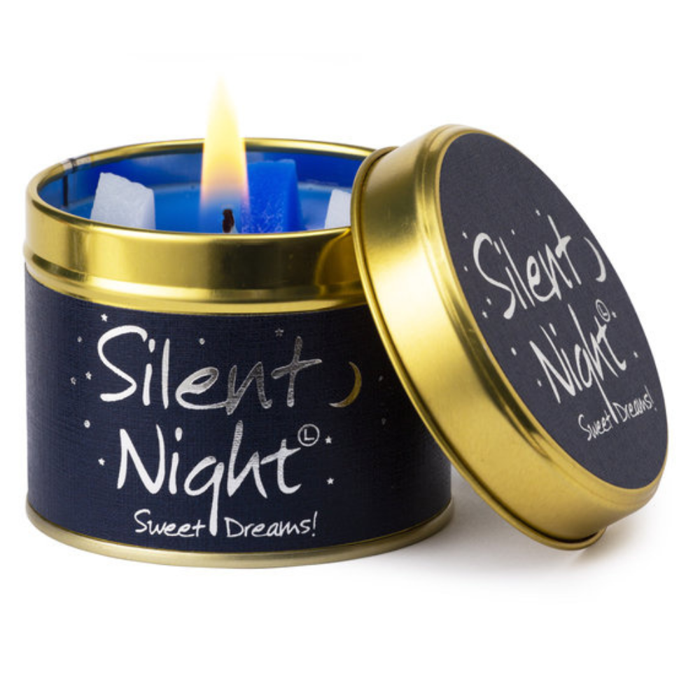 Lily-Flame Scented Candle Tin Perfect Gift Silent Night