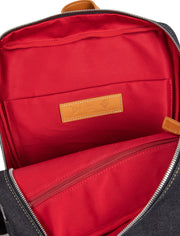 Toyooka Topline Japanese Denim Rucksack with Leather Detail