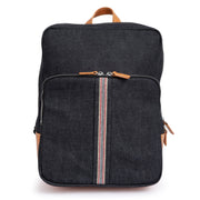 Toyooka Topline Japanese Denim Rucksack with Leather Detail