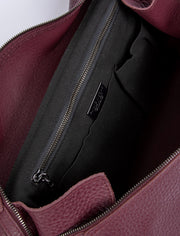 Ladies Handbag Leather Bordeaux Queen 19164 Perfect Gift By Plinio Visona