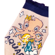 Ladies Bamboo Zodiac Ankle Socks perfect gift by Powder-UK - Aquarius