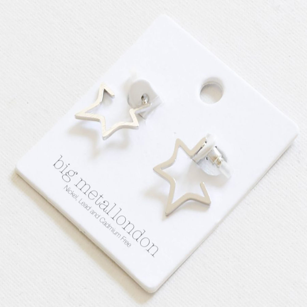 Ladies Earrings Chiarra Star Perfect Jewellery Gift by Big Metal London