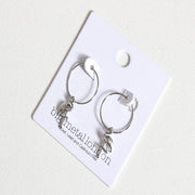 Ladies Earrings Dora Flamingo Tiny Hoops Perfect Jewellery Gift by Big Metal London