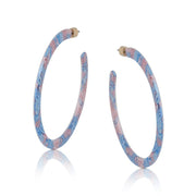 Ladies Earrings Elinor Large Resin Hoop Perfect Jewellery Gift by Big Metal London