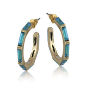 Ladies Earrings Sarah Demi Fine Hoop Perfect Jewellery Gift by Big Metal London