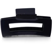 Bulldog Oversized Hairclip in Resin REBECCA by Big Metal London in navy blue