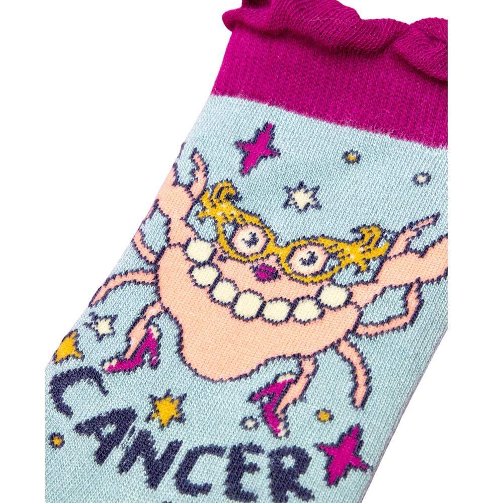 Ladies Bamboo Zodiac Ankle Socks perfect gift by Powder-UK - Cancer