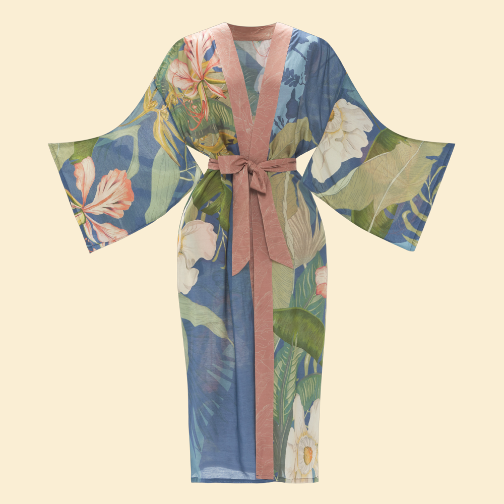 Ladies Long Kimono Gown Perfect Gift By Powder Design SS23