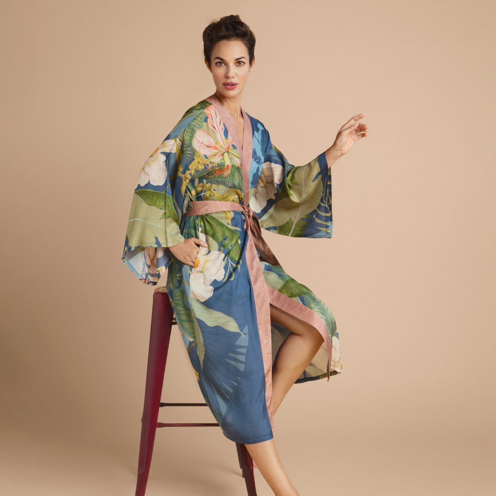 Ladies Long Kimono Gown Perfect Gift By Powder Design SS23