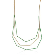 Ladies 3 strand short row necklace CLAIRE by Big Metal London 2555