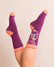 Ladies Bamboo Alphabet Ankle Socks A-Z Perfect Gift by Powder Design