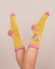 Ladies Bamboo Alphabet Ankle Socks A-Z Perfect Gift by Powder Design