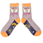 Ladies Bamboo Zodiac Ankle Socks perfect gift by Powder-UK - Gemini