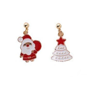 Ladies Earrings Santa and Christmas Tree Perfect Jewellery Gift Last True Angel LEQ89W