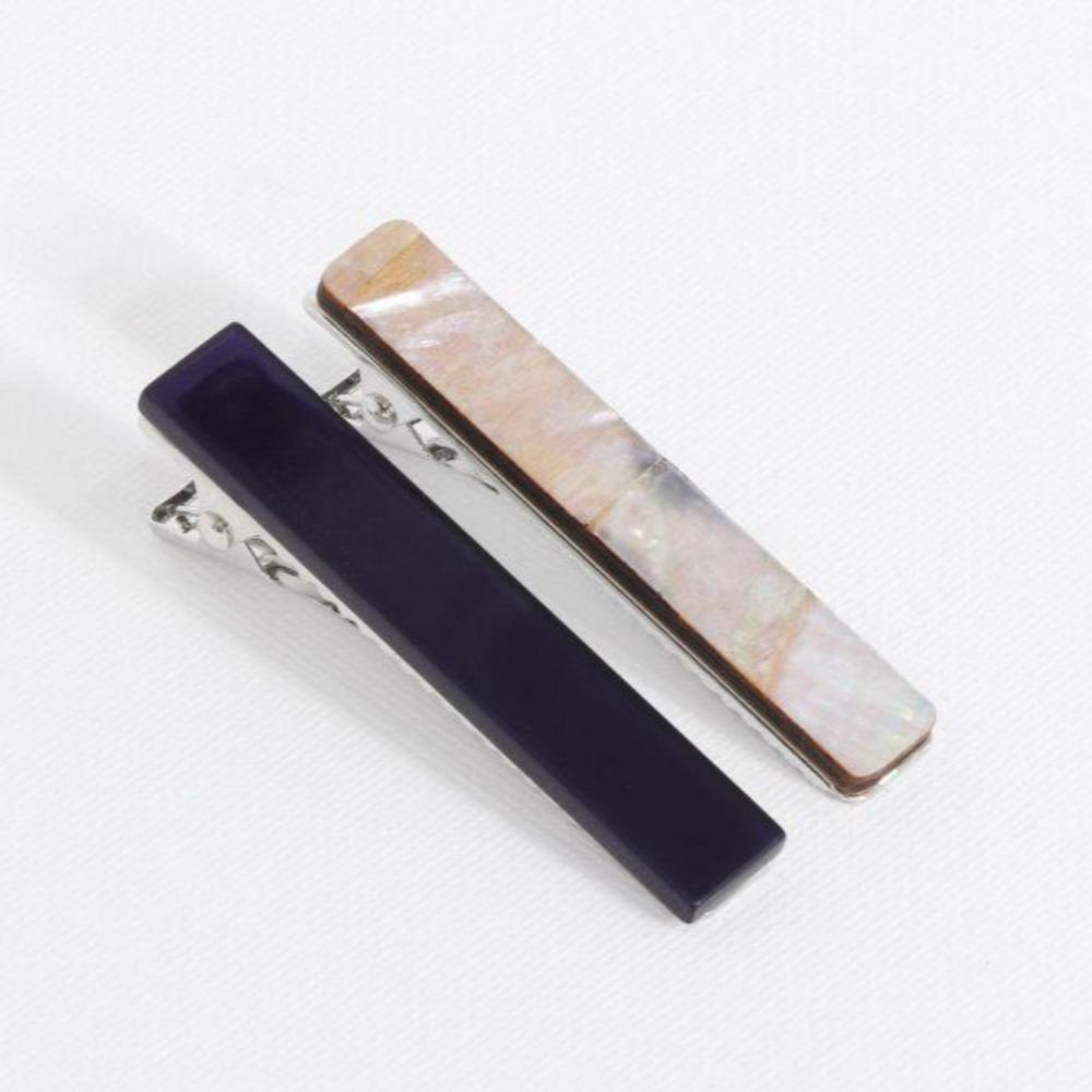 Ladies Hairclips Resin Shell 2 Pack MILLIE Perfect Gift by Big Metal London