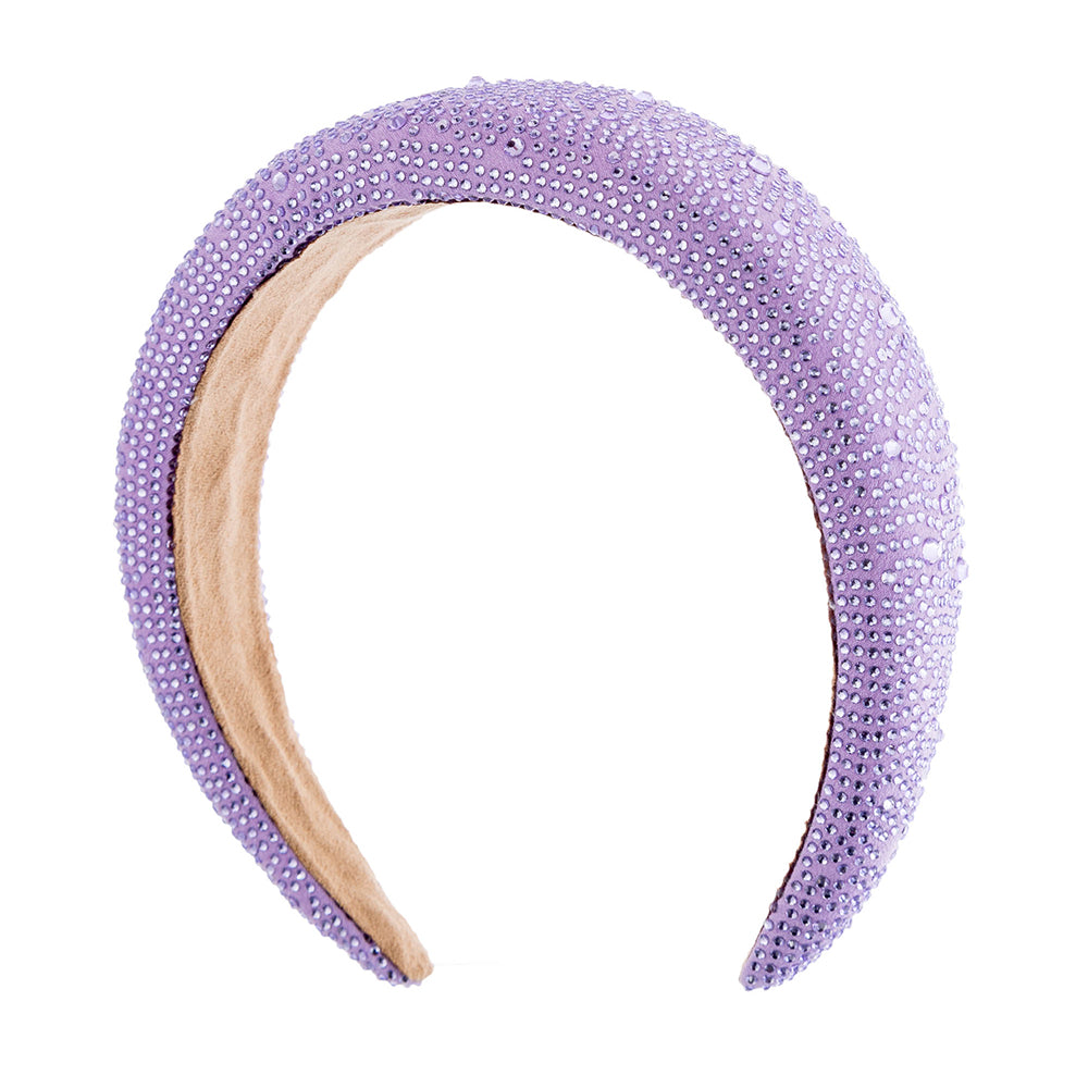 Ladies Padded Headband with Crystal Bling from Alex Max Italy