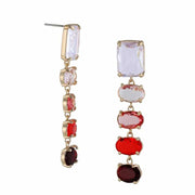 Ladies Pierced Earrings CADENCE Allure Stone Cut Luxe Jewellery Gift by Big Metal London