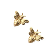 Ladies Stud Earrings Gold Little Bee Perfect Jewellery Gift by White Leaf EAK29