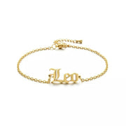 Ladies Zodiac Star Sign Gold Plated Bracelet Jewellery Gift Last True Angel