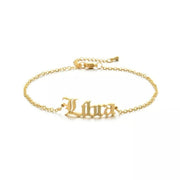 Ladies Zodiac Star Sign Gold Plated Bracelet Jewellery Gift Last True Angel