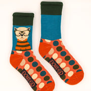 Men's Bamboo Ankle Socks Polka Dot Westie Perfect Gift by Powder Design MSOC86