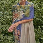 Printed Linen Scarves Perfect Gift By Powder Design