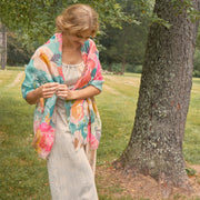 Printed Linen Scarves Perfect Gift By Powder Design