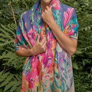 Printed Linen Scarves Perfect Gift By Powder Design