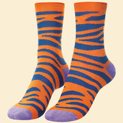Ladies Bamboo Tiger Stripe Ankle Sock Perfect Gift By Powder
