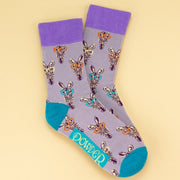 Men's Bamboo Ankle Socks NERDY ZEBRA Perfect Gift by Powder Design