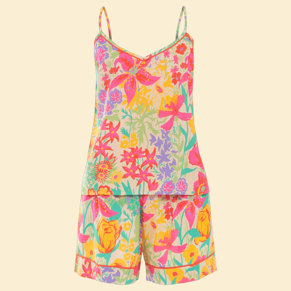 Ladies Cami Pyjamas Springtime Wildflowers Perfect Gift By Powder Design
