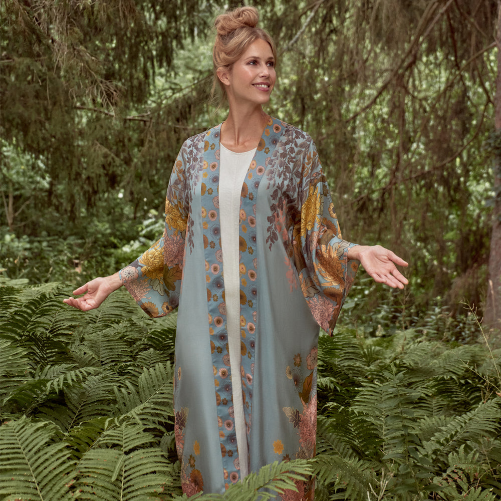 Ladies Long Kimono Gown Perfect Gift By Powder Design SS23