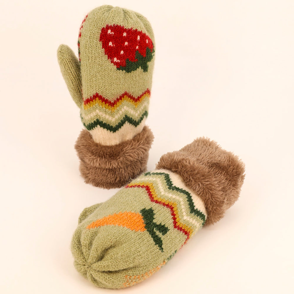 Kids Knitted Mittens Perfect Gift By Powder Design