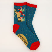 Ladies Bamboo Ankle Socks Doe & Toadstool Perfect Gift by Powder Design