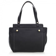 Plinio Visona Rosalia Luxury Leather Handbag in Black