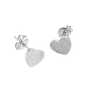 Ladies Stud Earrings SMALL HEART Perfect Jewellery Gift by White Leaf EAK08G