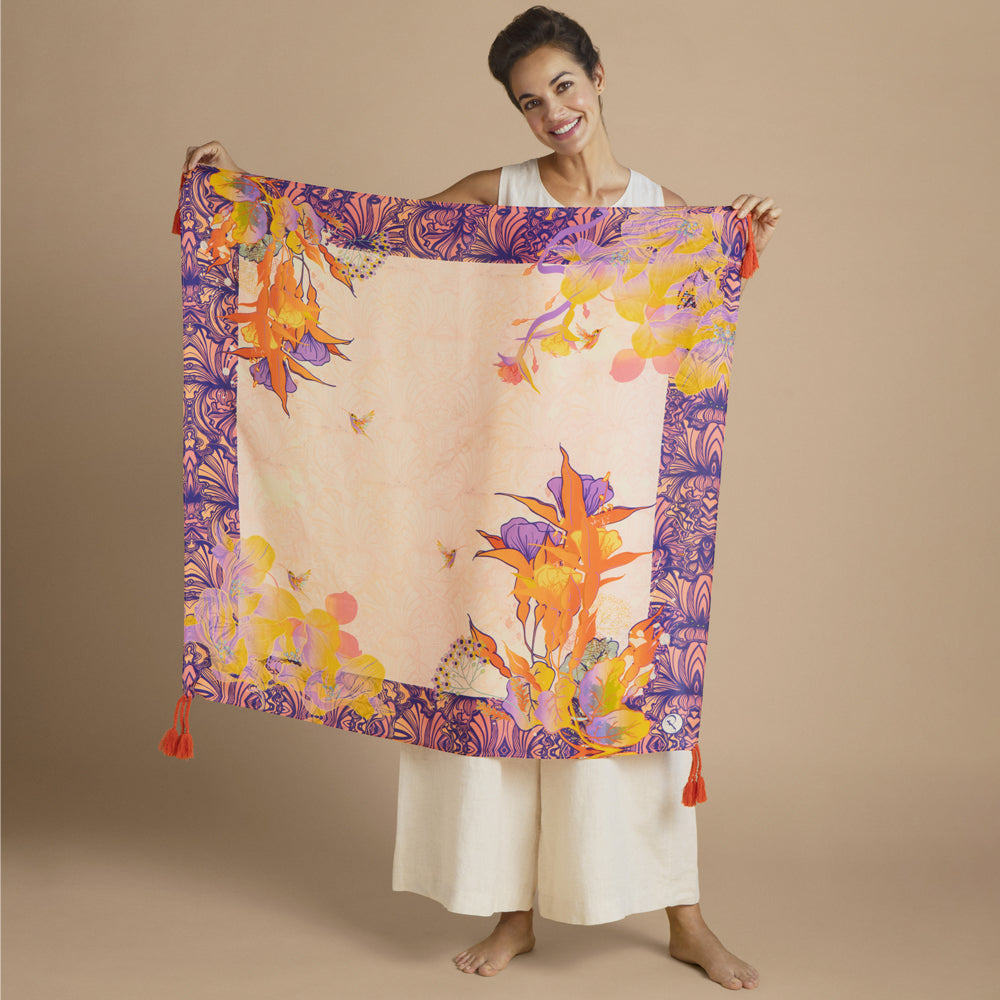 Ladies Silk Scarves Perfect Gift By Powder